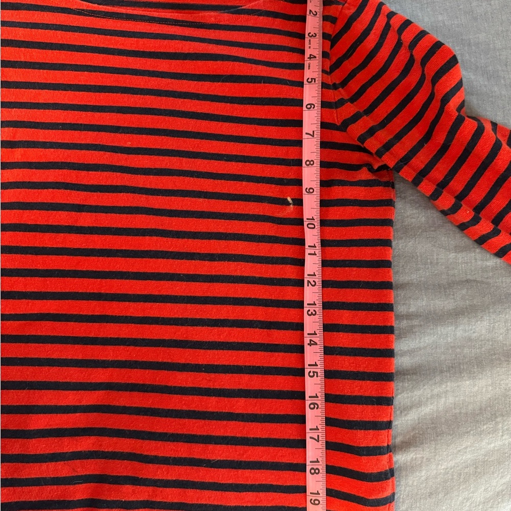 J.Crew nautical striped top with sleeves - Picture 4 of 4